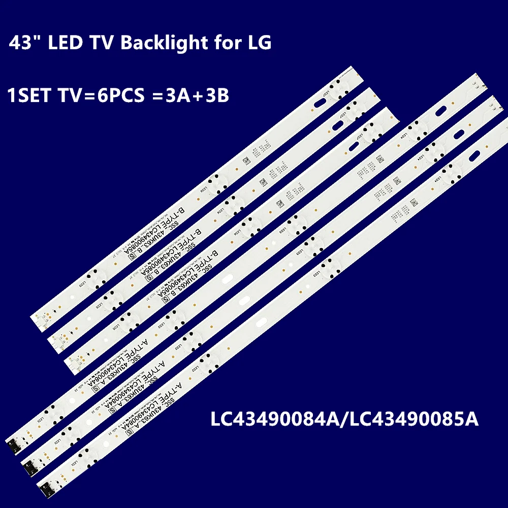 10Kit LED Ʈ, 43UM6910PUA, 43LJ5500, 43LJ5550, 43LJ551C, LC43490062A, LC43490063A, LC43490065A, LC43490066A, LG43D0